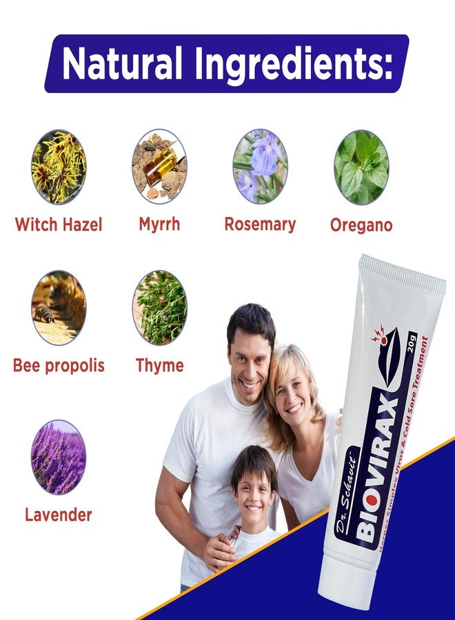 DR. SCHAVIT BioVirax Cold Sore Treatment – Natural Healing Cream, Prevent Spread of Cold Sores – Home Remedy, Easy Application 20 mg - Image 3